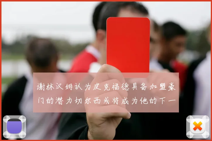 谢林汉姆认为皮克福德具备加盟豪门的潜力切尔西或将成为他的下一个选择